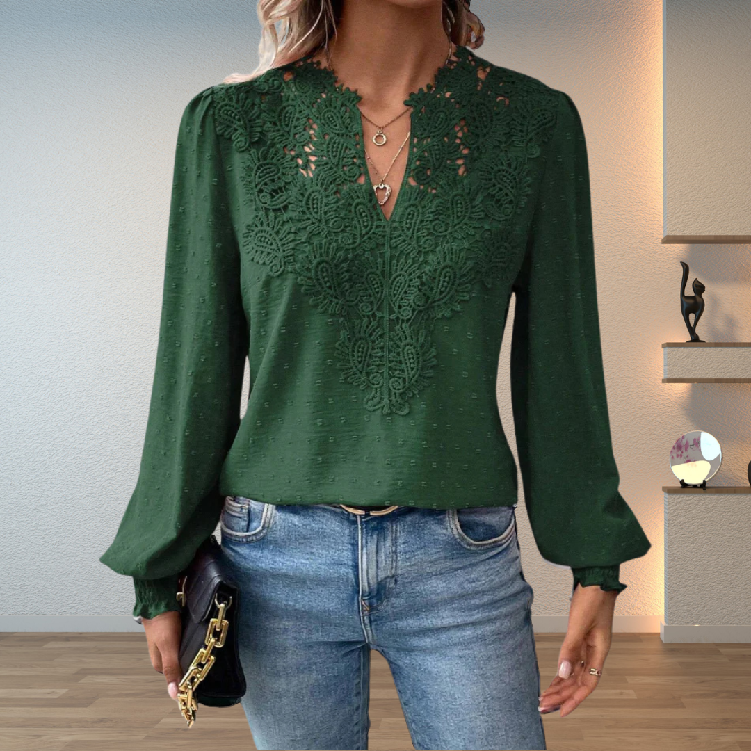 Red Tops Women with Full Length in Green#colour_green