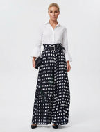 Ladies Wide Leg Trousers Women in Polka Dots#colour_polka-dots