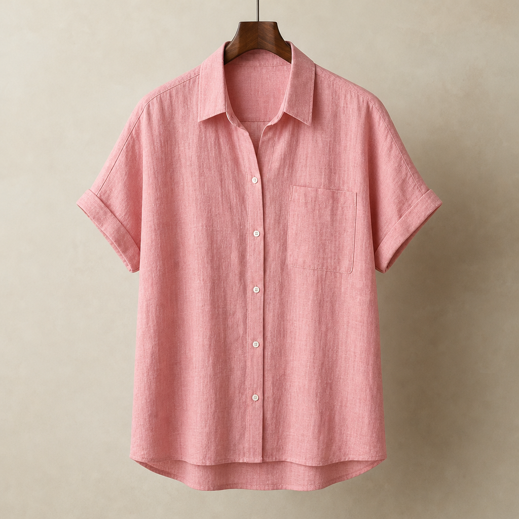 White Shirt Women in Pink#colour_pink