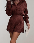 White Skirt Women in Brown#colour_brown
