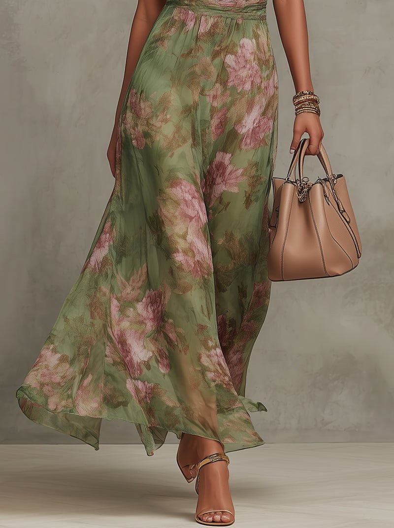 Halter Maxi Dress by Fashion Like You#colour_green