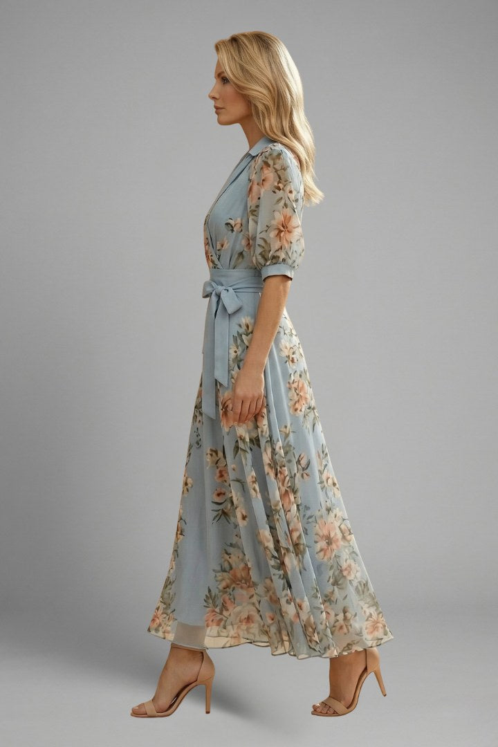 Wrap Maxi Dress by Fashion Like You#colour_blue