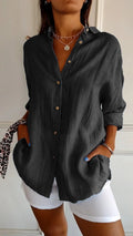 Shirts Women with Oversized Fit in Black#colour_black