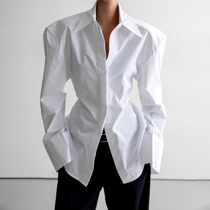 Work Shirts Women in White#colour_white