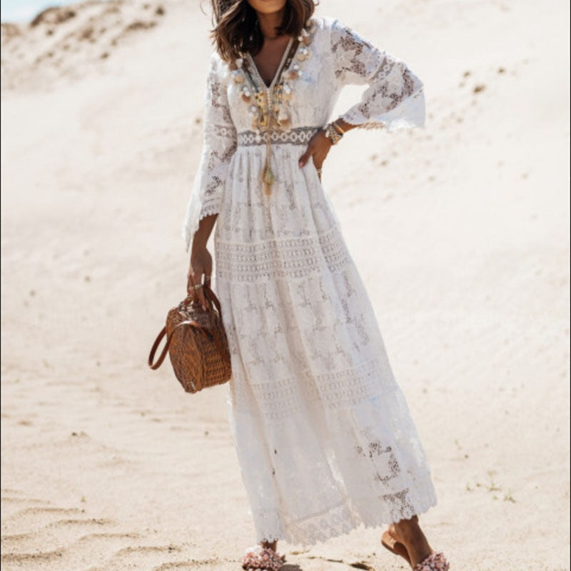 Graduation Dress Women in White#colour_white