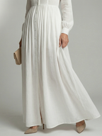 White Maxi Dress Women in White#colour_white