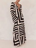 Black Dress Women with Belted Waist and Full Length in Black#colour_black