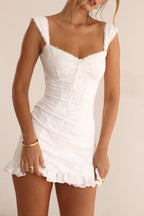 Short Dresses Women with Belted Waist