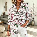Collared Shirts Women with Button in White#colour_white
