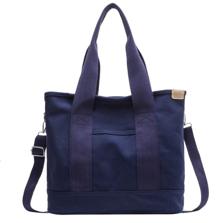 Crossbody Bag Women Canvas Everyday | Slip Pocket and Long Handles – Blue #colour_blue