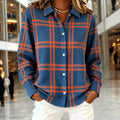 Long Sleeve Shirt Women with Oversized Fit and Relaxed Make in Multicolour#colour_multicolour